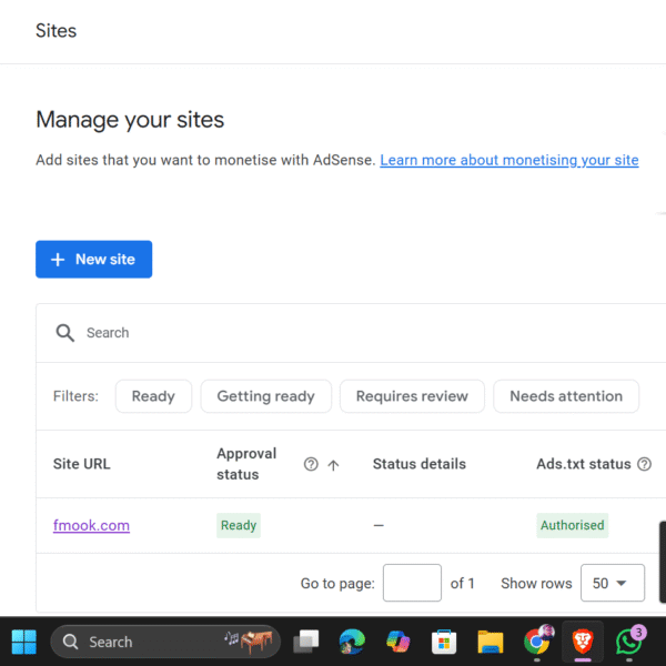 41 Payment Received Old (2019) AdSense Account With .com Domain For Sell