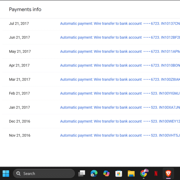 payment received adsense sell
